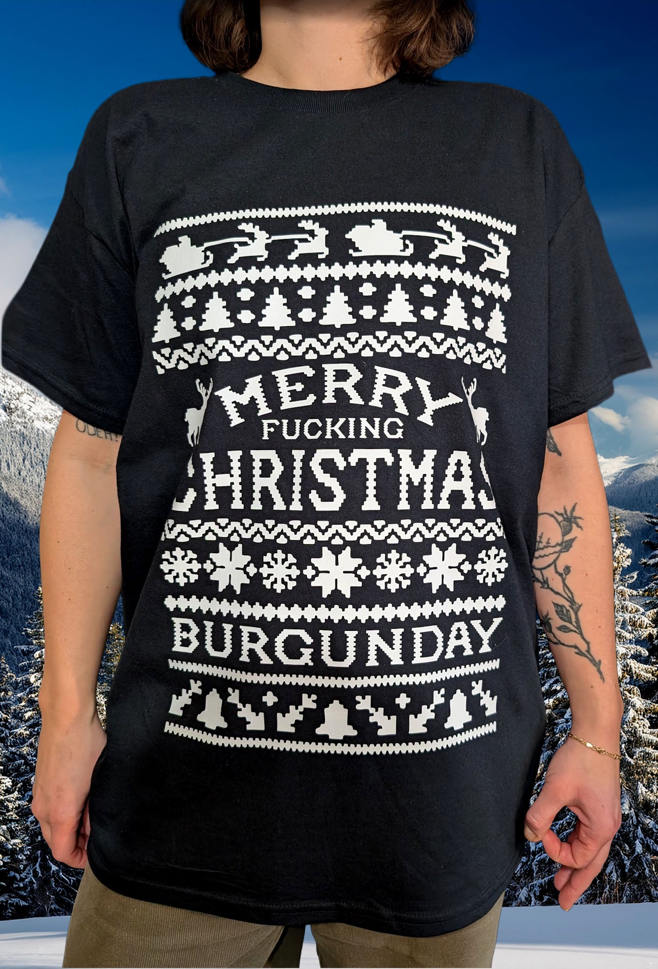 Ugly Christmas Shirt Black