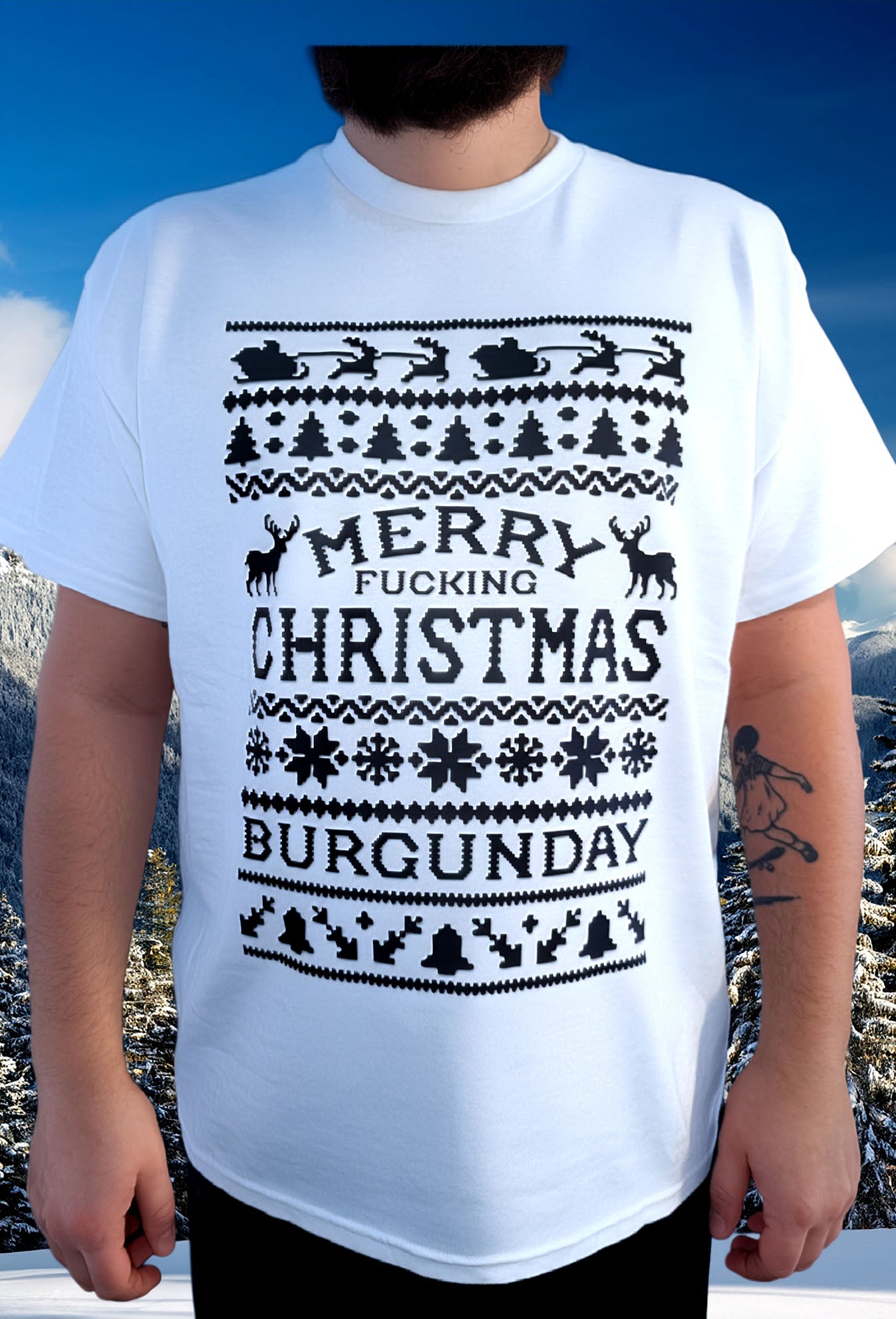 Ugly Christmas Shirt White