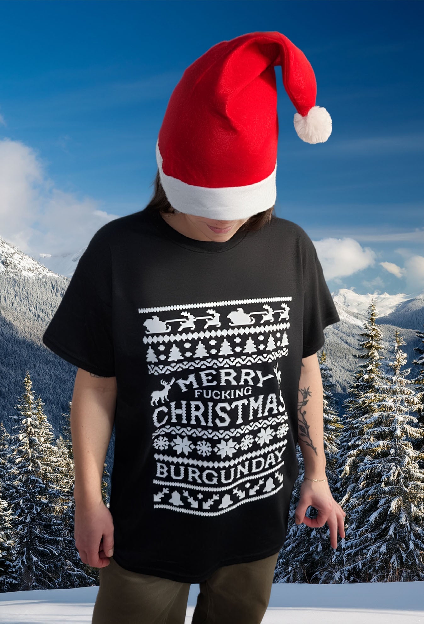 Ugly Christmas Shirt Black