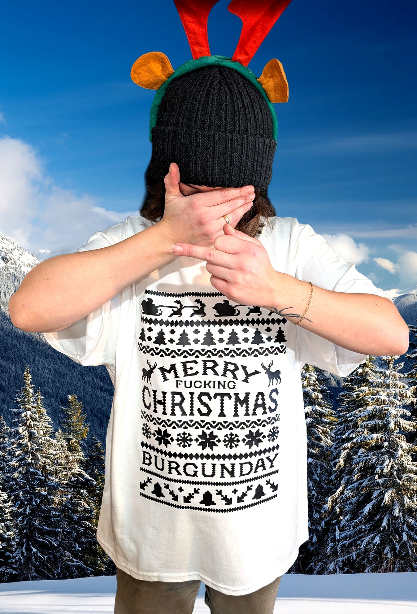 Ugly Christmas Shirt White