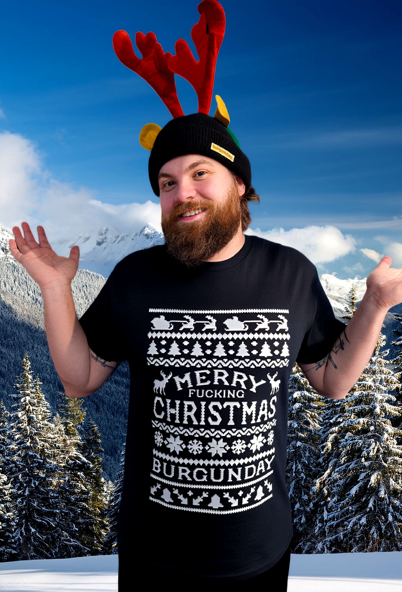 Ugly Christmas Shirt Black