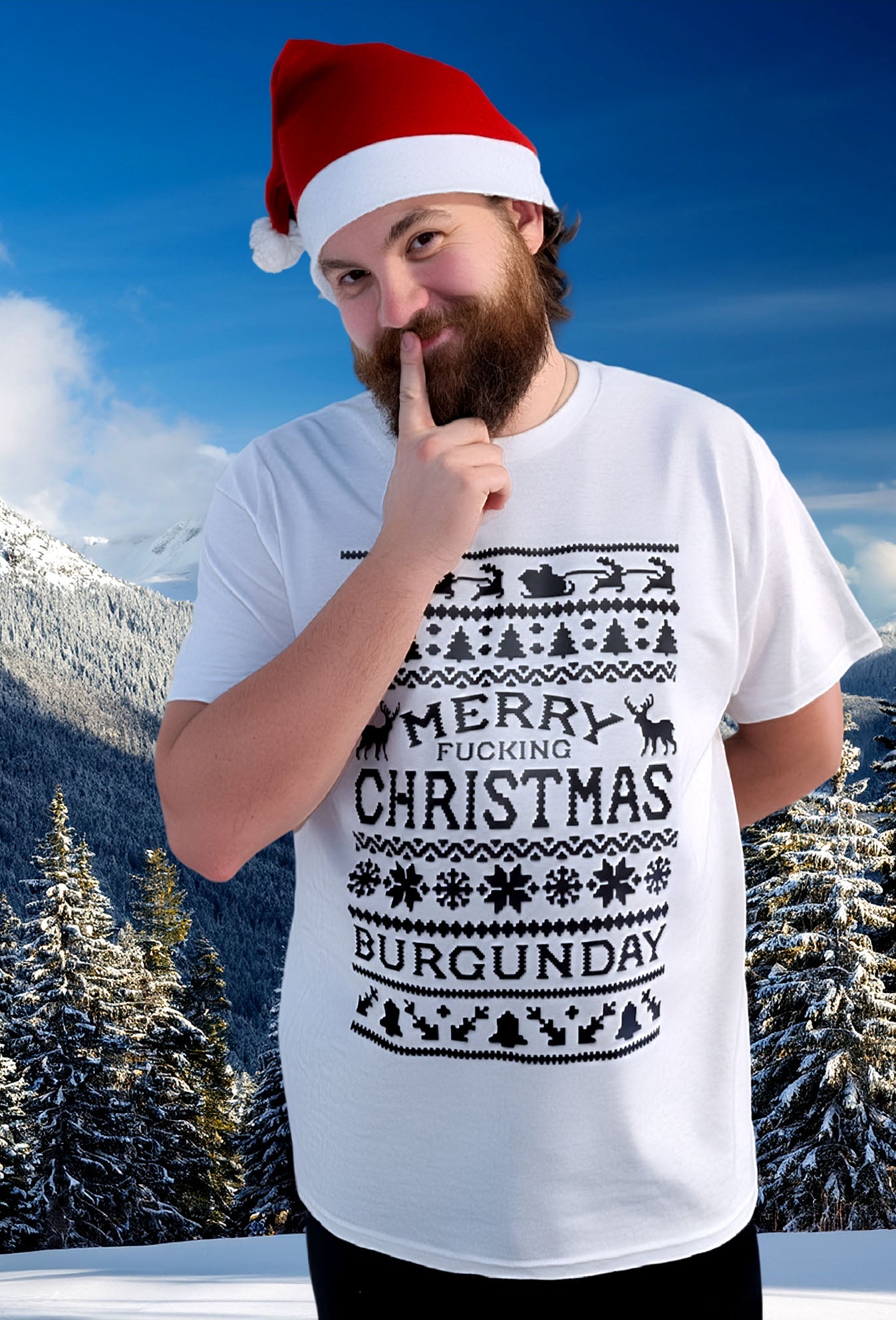 Ugly Christmas Shirt White